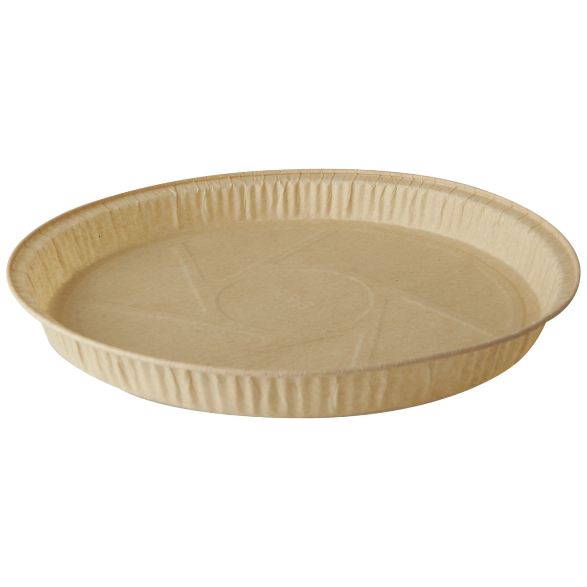 Molde Pure redondo PAPSTAR; 600ml, 19.7x2.7 cm (ØxAt); marrón; redonda; 150 pz. / Paquete