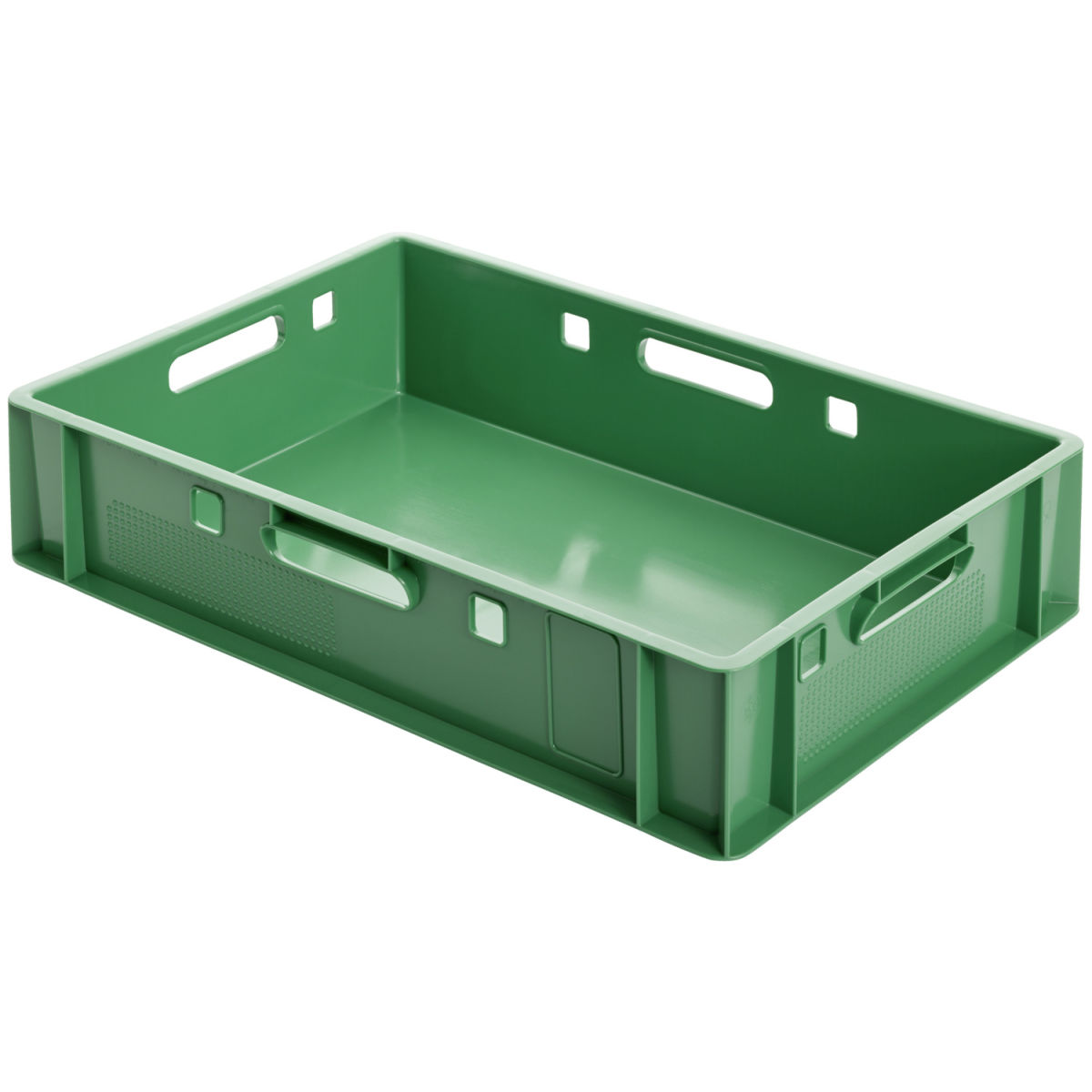 Contenitori impilabili EURO Euro chiusi Ringoplast; 25100 ml, 60x40x12 cm (LxLxH); verde