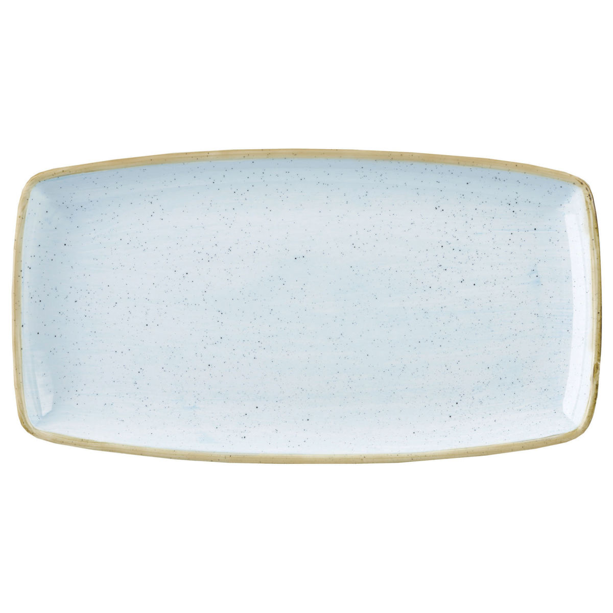 Piatto ovale Stonecast Duck Egg Churchill; 29.5x15 cm (LxL); blu chiaro/marrone; rettangolare; 12 pz. / confezione