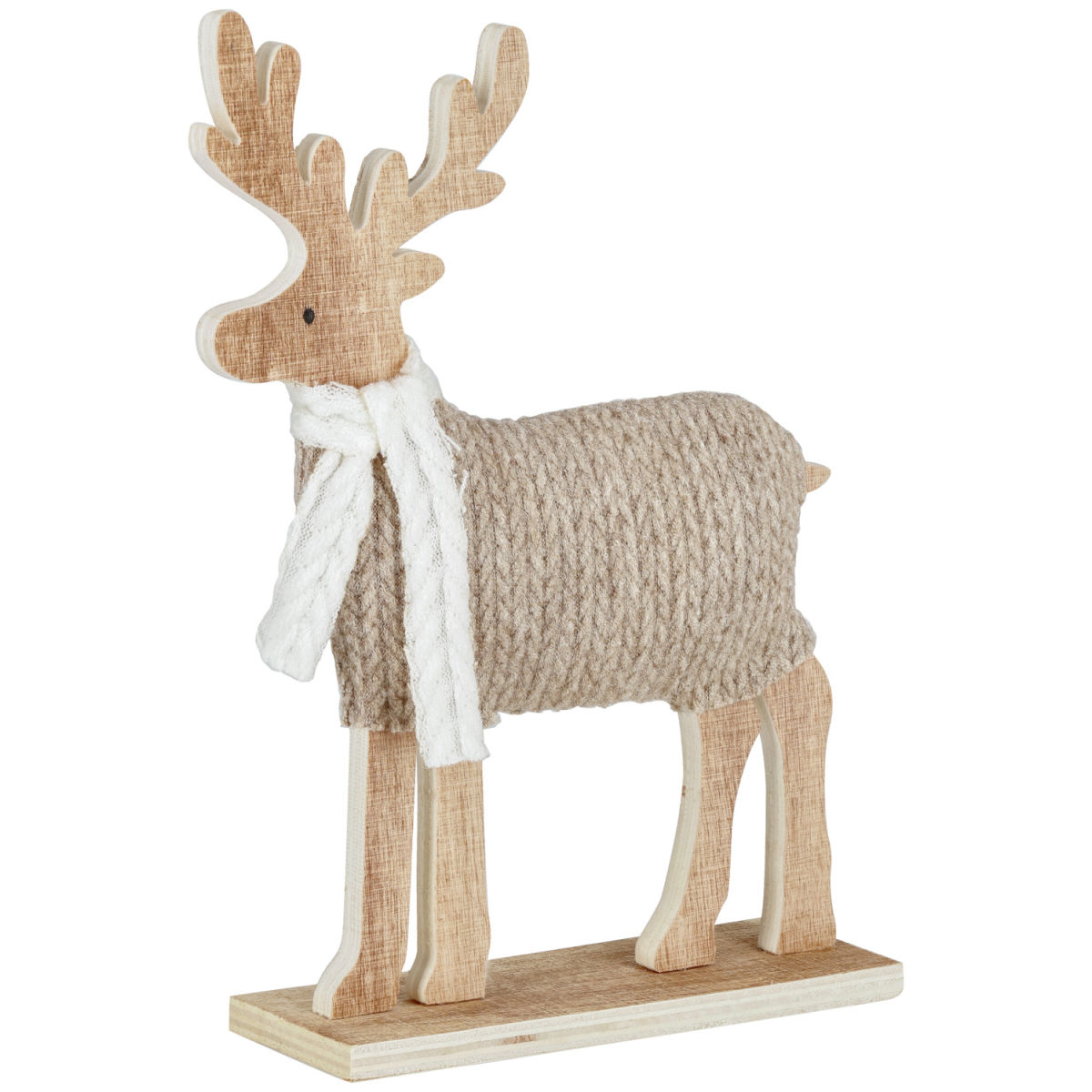 Hirsch Agresa 18x5x22.5 cm (LxBxH); beige/weiß/natur