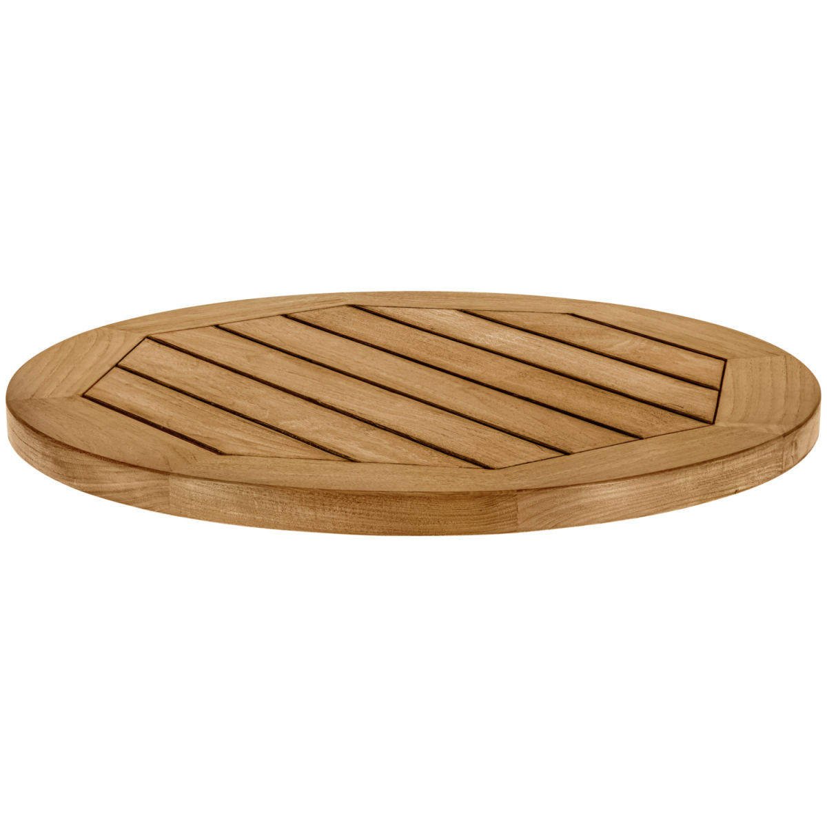 Vega Teak tafelblad voor buiten Mirello rond; 60 cm (&Oslash;); bruin; rond