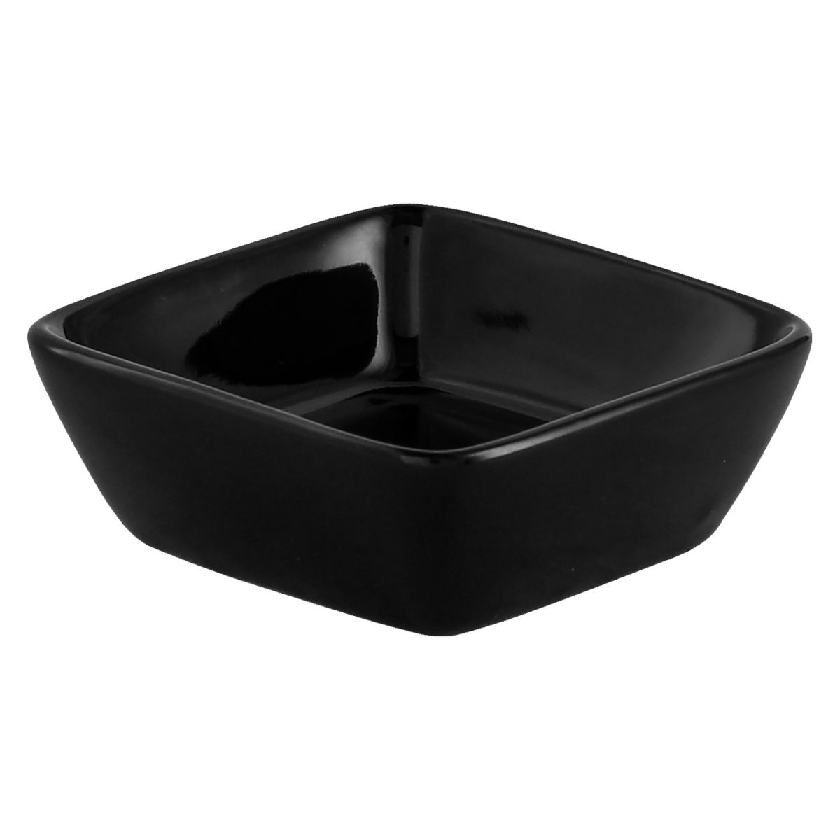 VEGA Mini-Schälchen Telco 70 ml, 7x7x3 cm (LxBxH); schwarz; quadratisch; 12 Stück / Pack