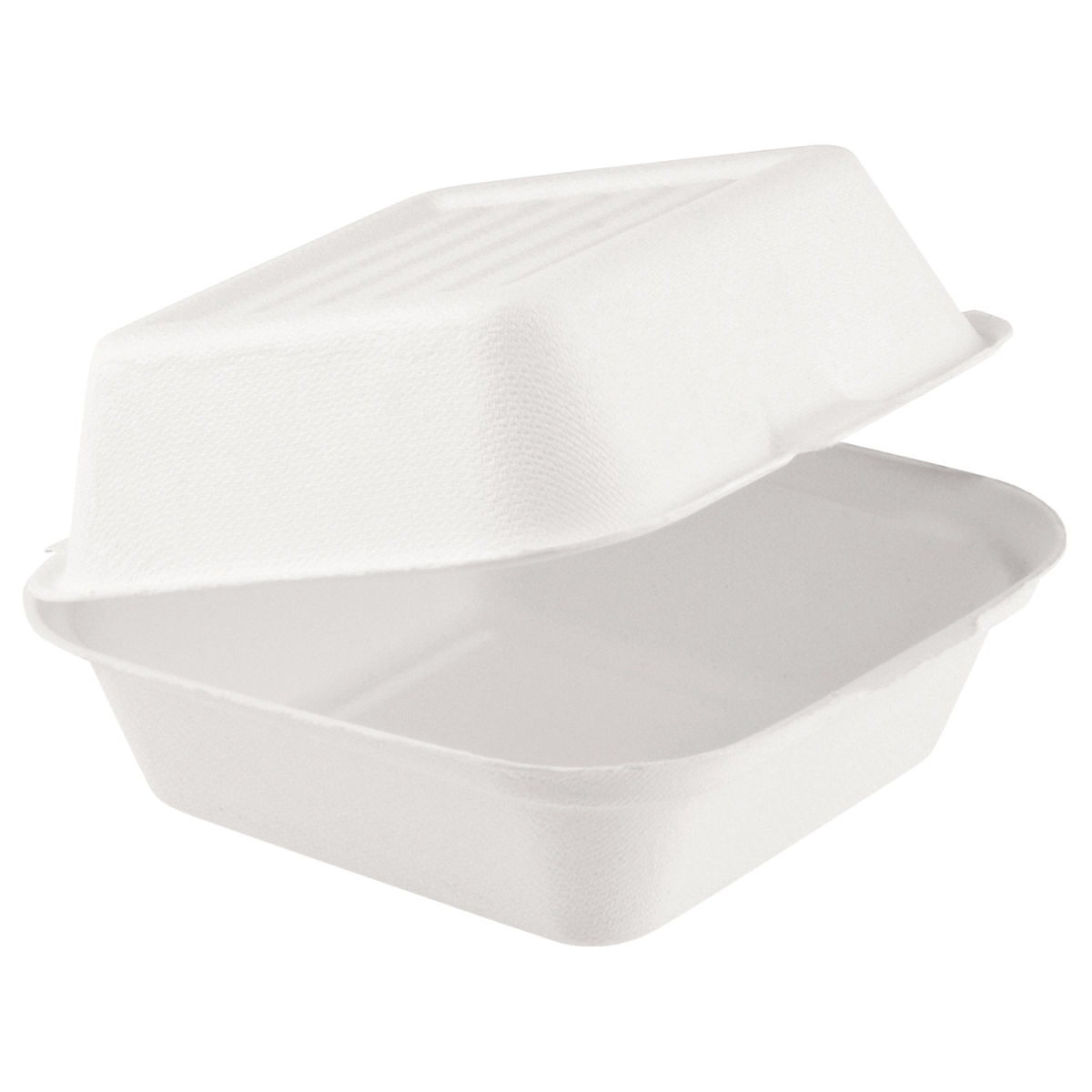 Scatola Burger  Natur PULSIVA; 15.2x15x7.8 cm (LxLxH); bianco; 50 pz. / confezione