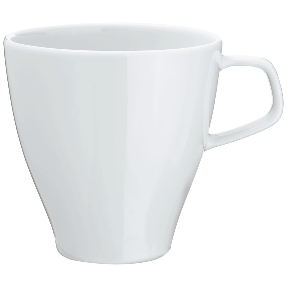 VEGA Kaffeebecher Contrast mit Henkel 300 ml, 9.2x9.2 cm (ØxH); weiß; konisch; 6 Stück / Pack
