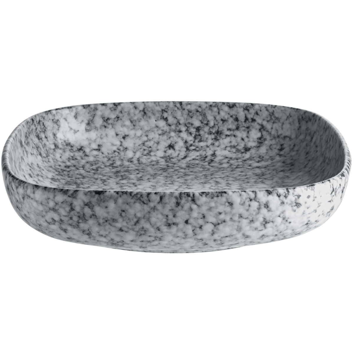 VEGA Schale Mamoro quadratisch 1100 ml, 21x21x4.5 cm (LxBxH); schwarz/weiß; quadratisch; 4 Stück / Pack