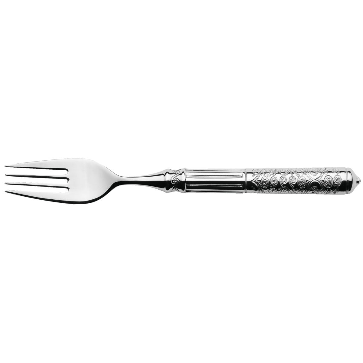 VEGA Vorspeisen-/Dessertgabel Marokko Hohlheft 19 cm (L); silber, Griff silber; 6 Stück / Pack