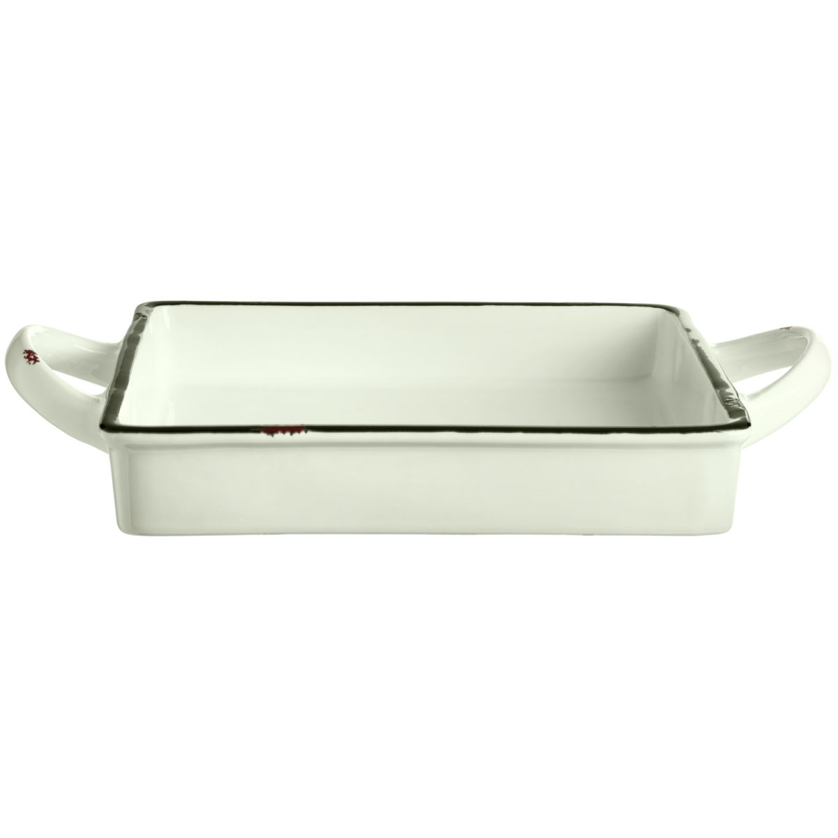 VEGA Servierschale Liron quadratisch 700 ml, 18x18x3 cm (LxBxH); cremeweiß/schwarz; quadratisch; 4 Stück / Pack