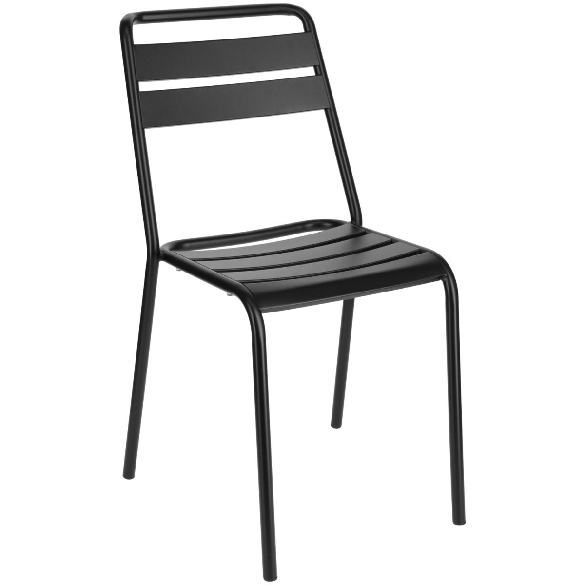 PULSIVA Outdoor-Stapelstuhl Sentra 57x47x83 cm (BxTxH); schwarz; 4 Stück / Pack