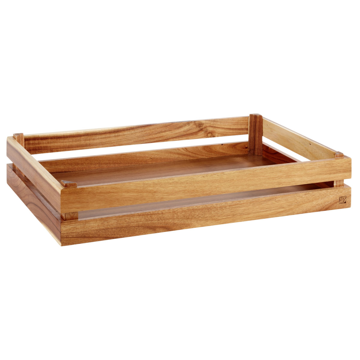 APS Holzbox SUPERBOX, Akazienholz GN 2/4 GN 1/1, 55.5x35x10.5 cm (LxBxH); hellbraun; rechteckig