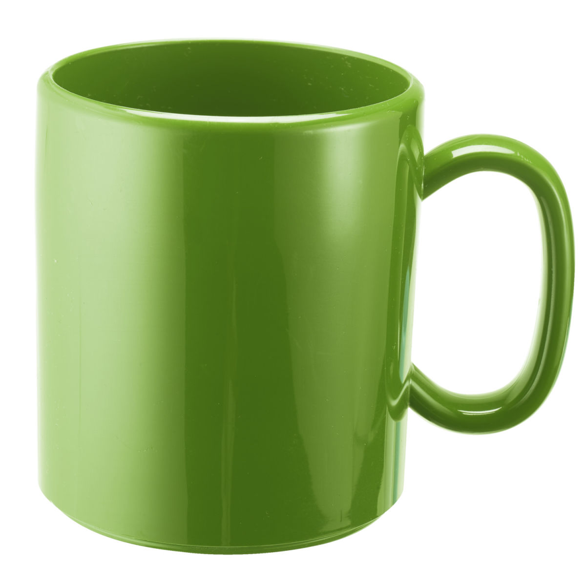 Tazón mug con asa Colora WACA; 325ml, 7.5x8.5 cm (ØxAt); verde; 5 pz. / Paquete