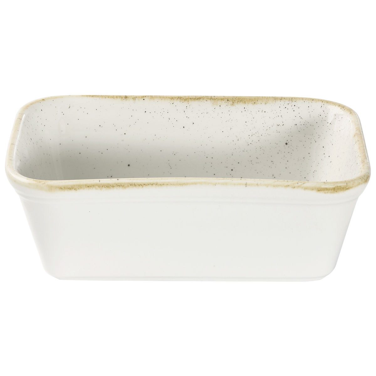 Churchill Lasagne Rechteck Stonecast Barley White 600 ml, 16x12x5 cm (LxBxH); weiß/braun; rechteckig; 12 Stück / Pack