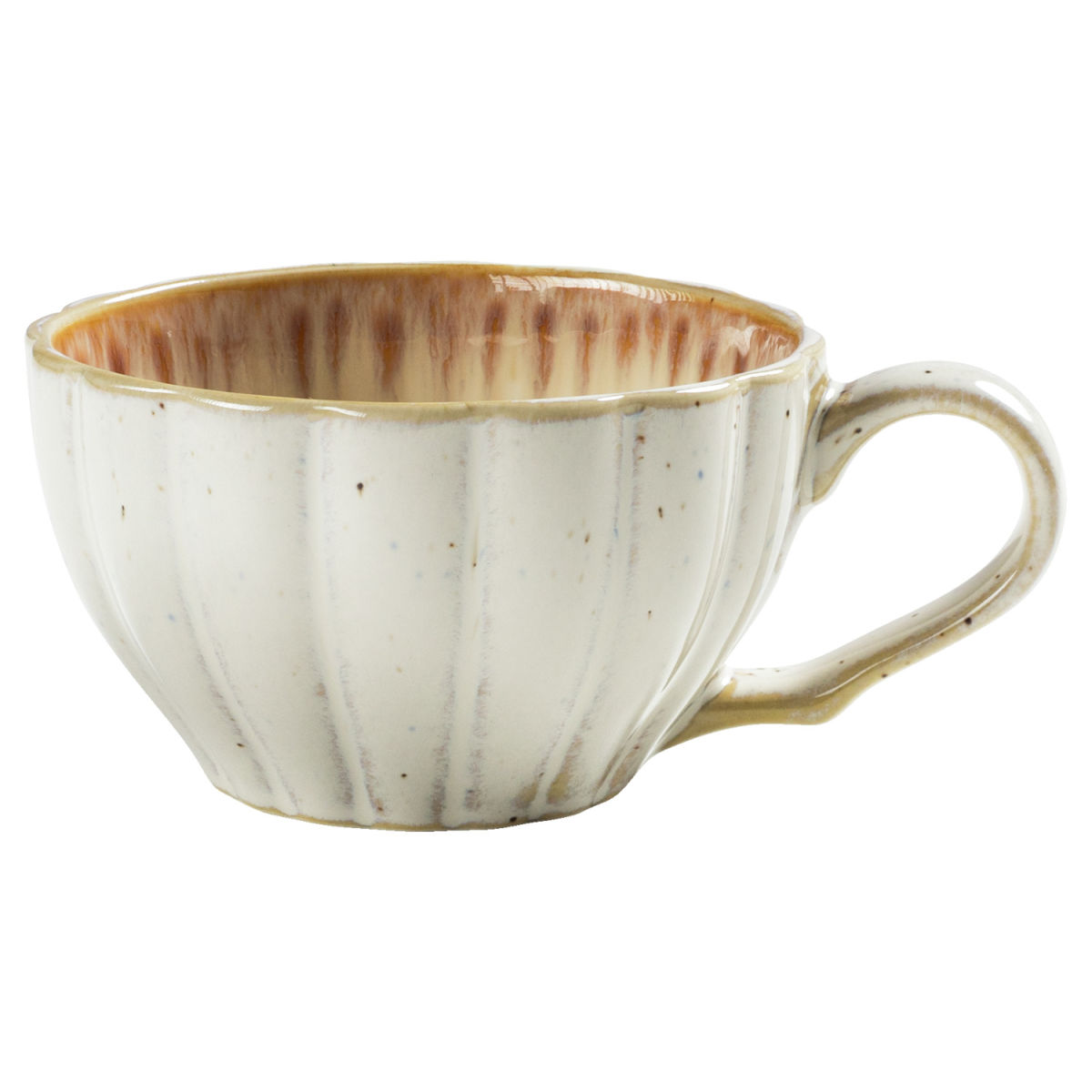 Tazza cappuccino Flora VEGA; 200 ml, 9.1x5.5 cm (ØxH); rosa/beige; 6 pz. / Pacco