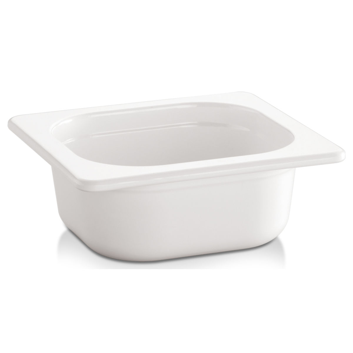 Cubeta GN  Ecoline GN 1/6 alto APS; Medida GN 1/6, 1000ml, 17.6x16.2x10 cm (LgxAnxProf); blanco