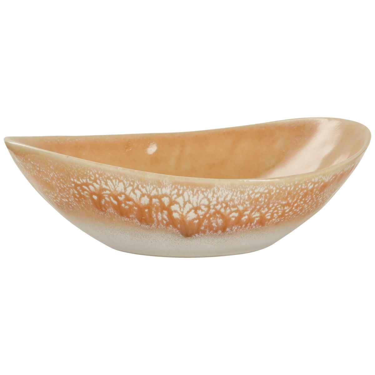 Ciotola Cascais forma organica ovale VEGA; 400ml, 19.5x17x5 cm (LxLxH); albicocca; ovale; 4 pz. / confezione