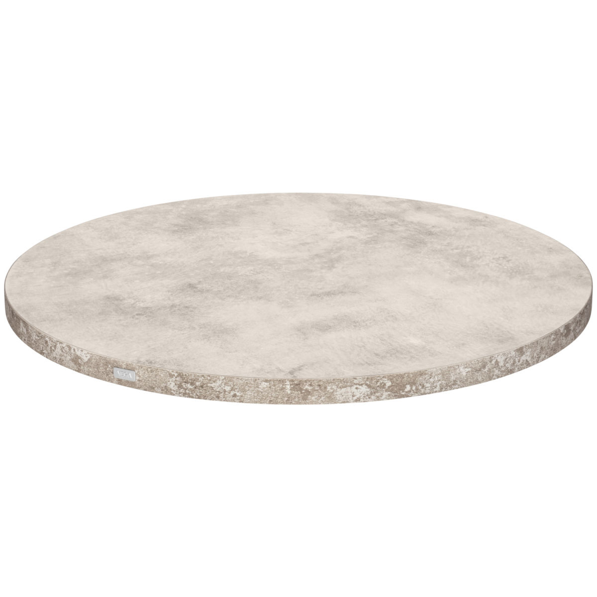 Vega Tafelblad voor binnen Marvello rond; 50x2.5 cm (&Oslash;xH); steengrijs; rond