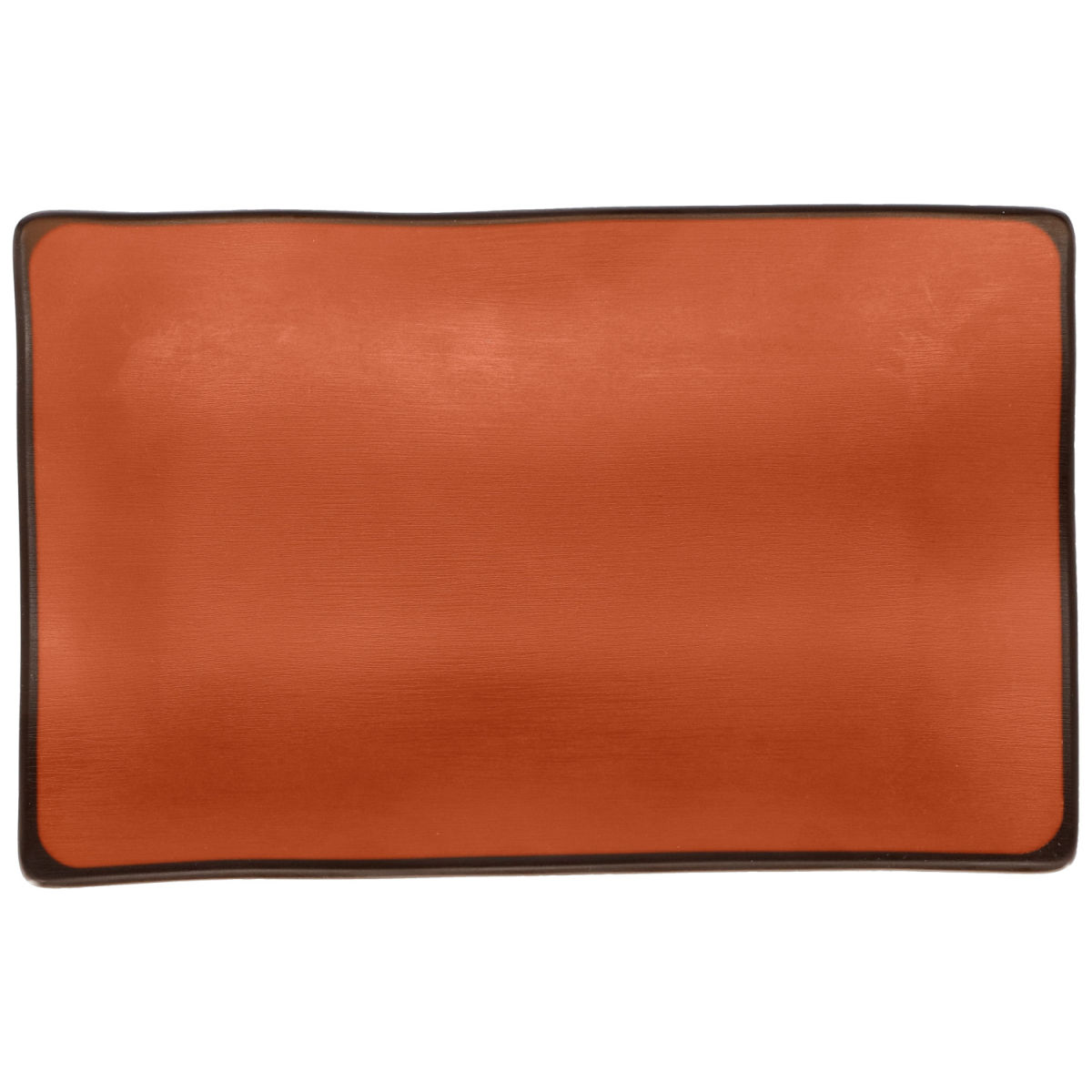 Fuente Levana PULSIVA; 22.5x14.5x2 cm (LgxAnxAt); terracota/negro; rectangular; 6 pz. / Paquete
