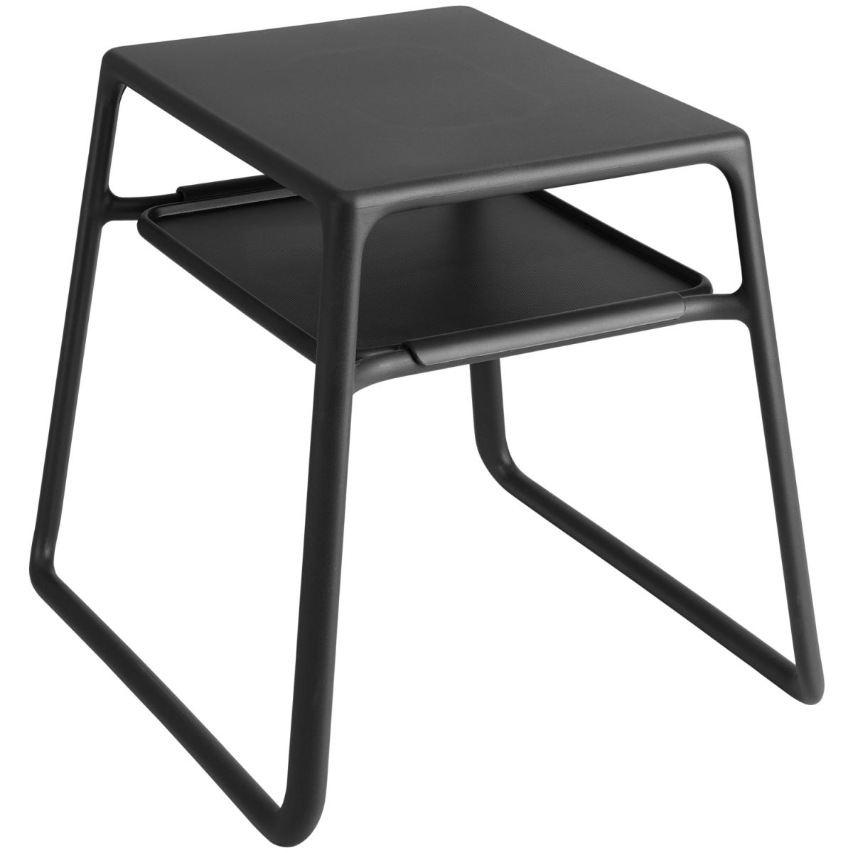 Nardi Sidobord Atlantico; 37x29x39 cm (LxBxH); Antracit; Rektangulär
