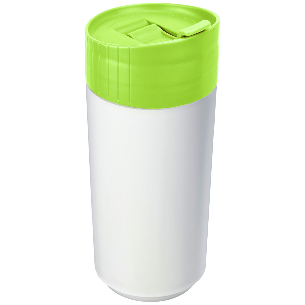 Tazza riutilizzabile Bio-Coffee Premium dom; 425ml, 7.5x19 cm (ØxH); bianco/verde; 2 pz. / confezione