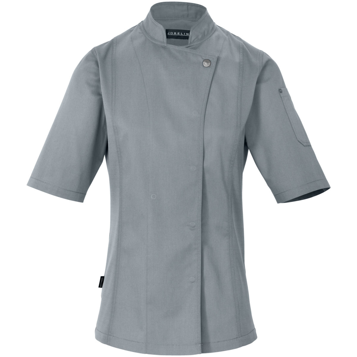 Chaqueta de cocina para mujer Carter manga corta JOBELINE; Talla 44; gris