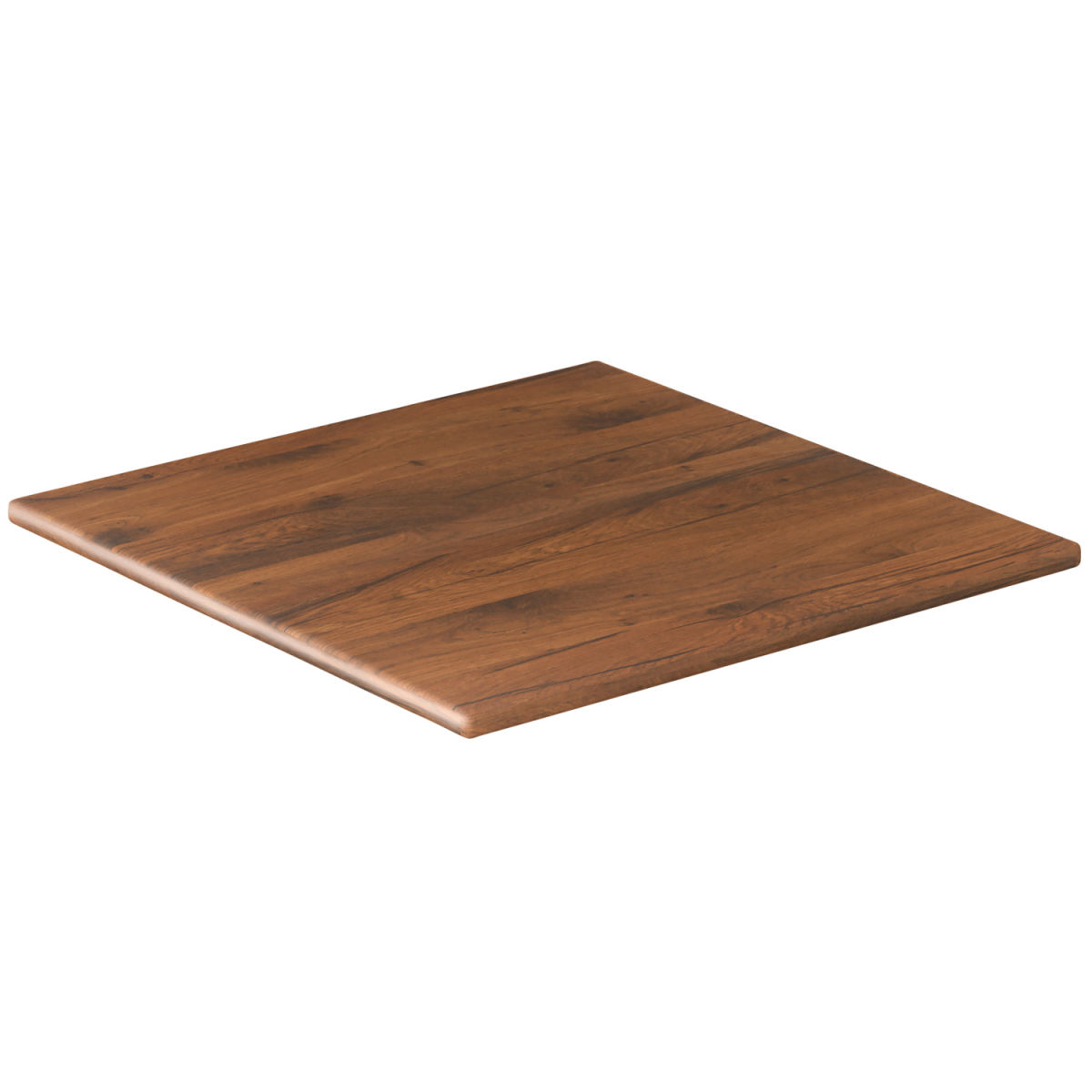 Topalit Tafelblad Werzalit- vierkant ; 70x70 cm (LxB); eiken/tabak gebeitst; vierkant