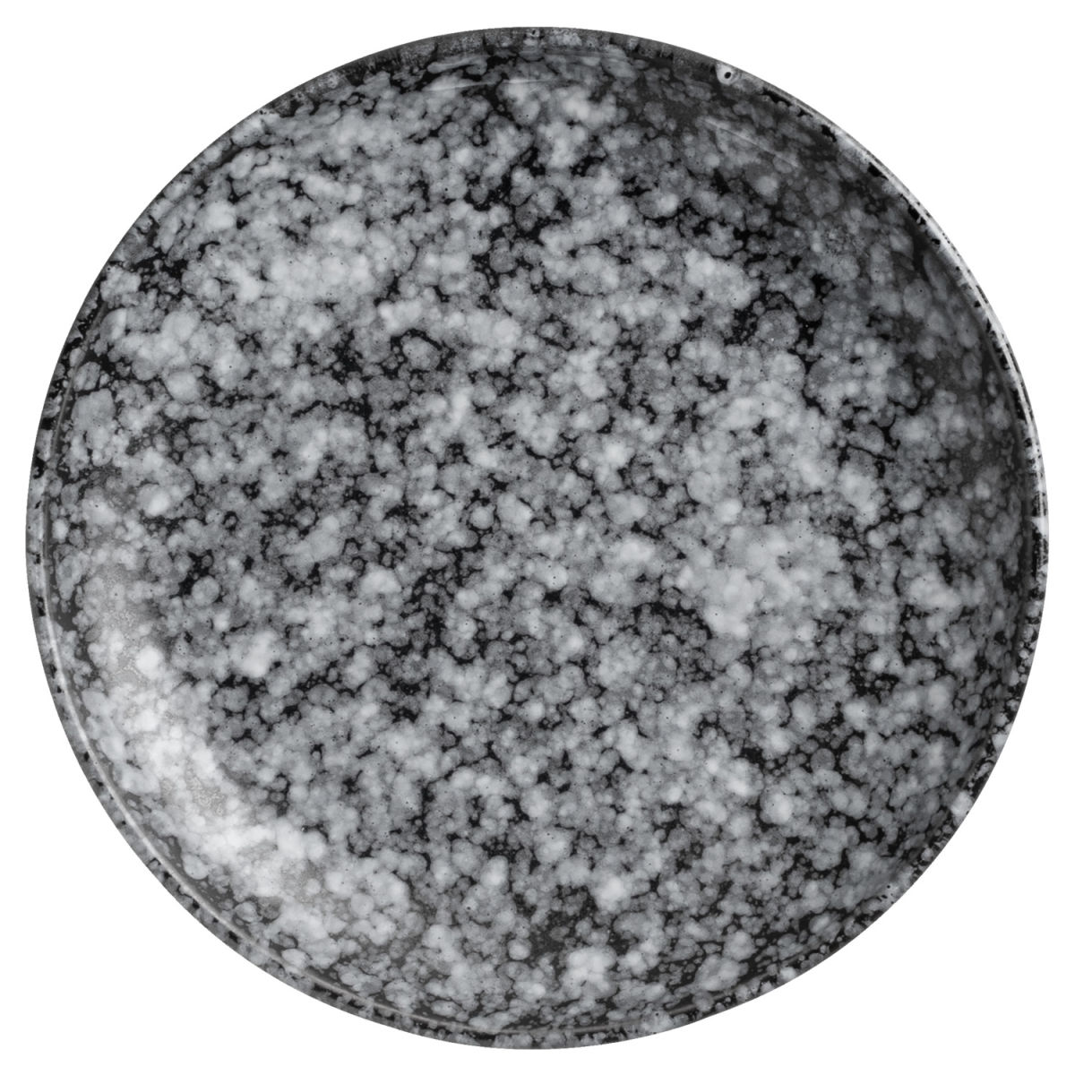 Piatto piano Mamaro rotondo VEGA; 16 cm (Ø); nero/bianco; rotonda; 6 pz. / Pacco