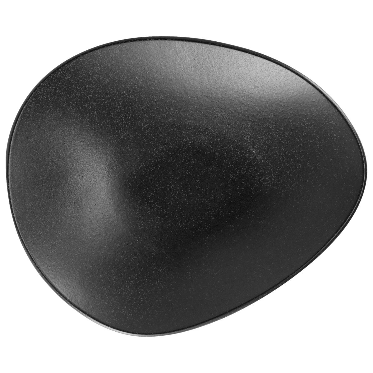 Piatto Masca design organico VEGA; 21x17.7 cm (LxL); nero; organica; 6 pz. / confezione