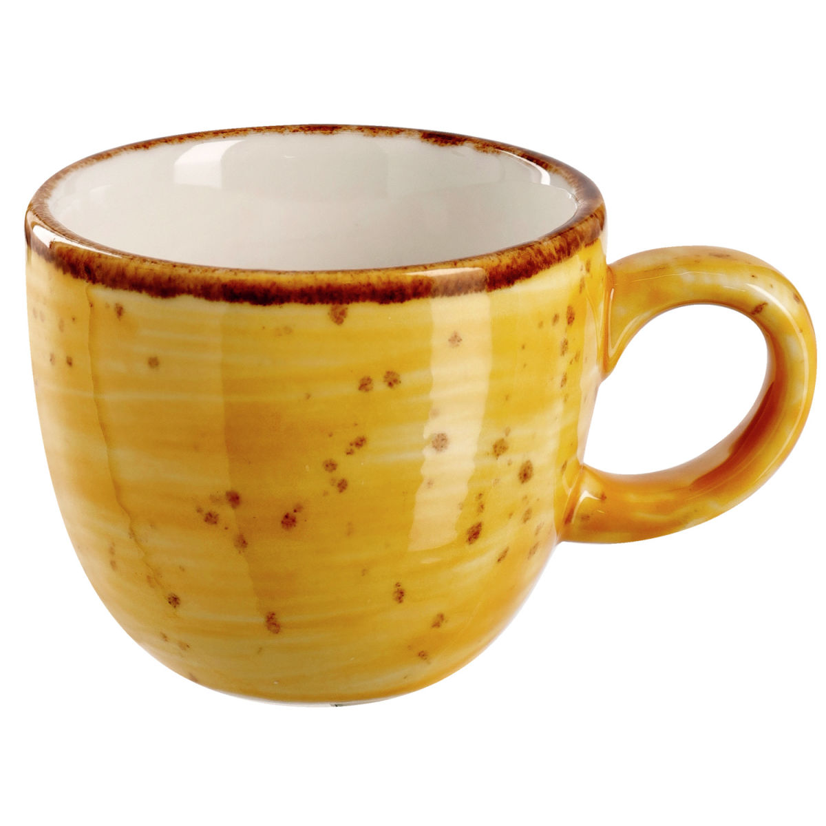 Tazza espresso Nebro VEGA; 100ml, 6.2x5.4 cm (ØxH); giallo; 6 pz. / confezione