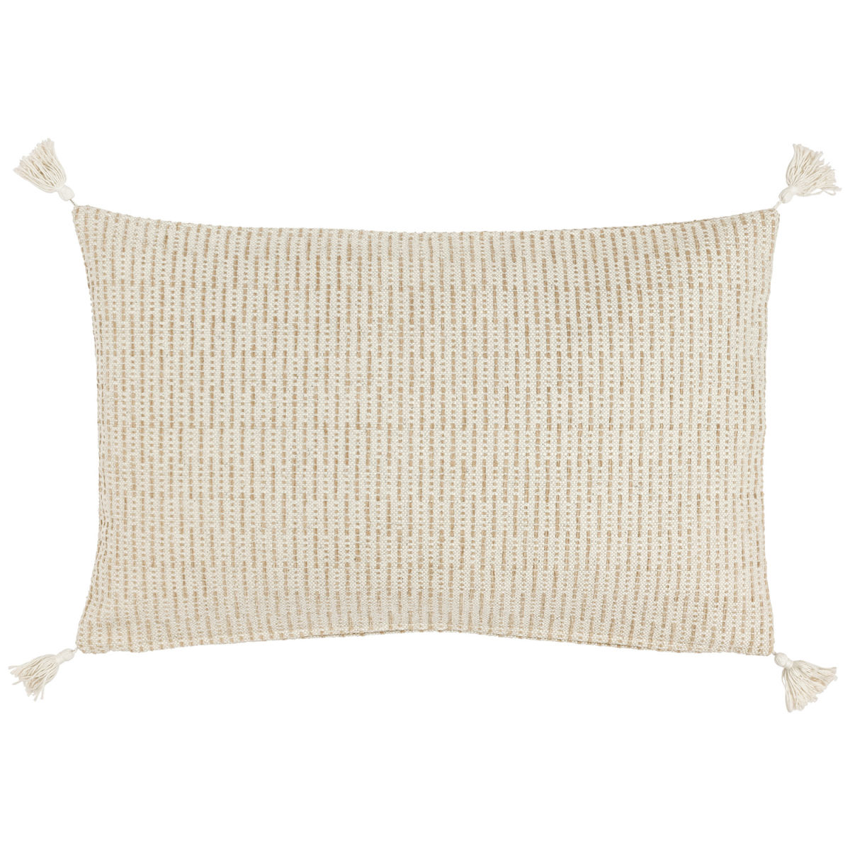 ERWIN M. Kissenhülle Torano fein gestreift 30x50 cm (BxL); creme/beige