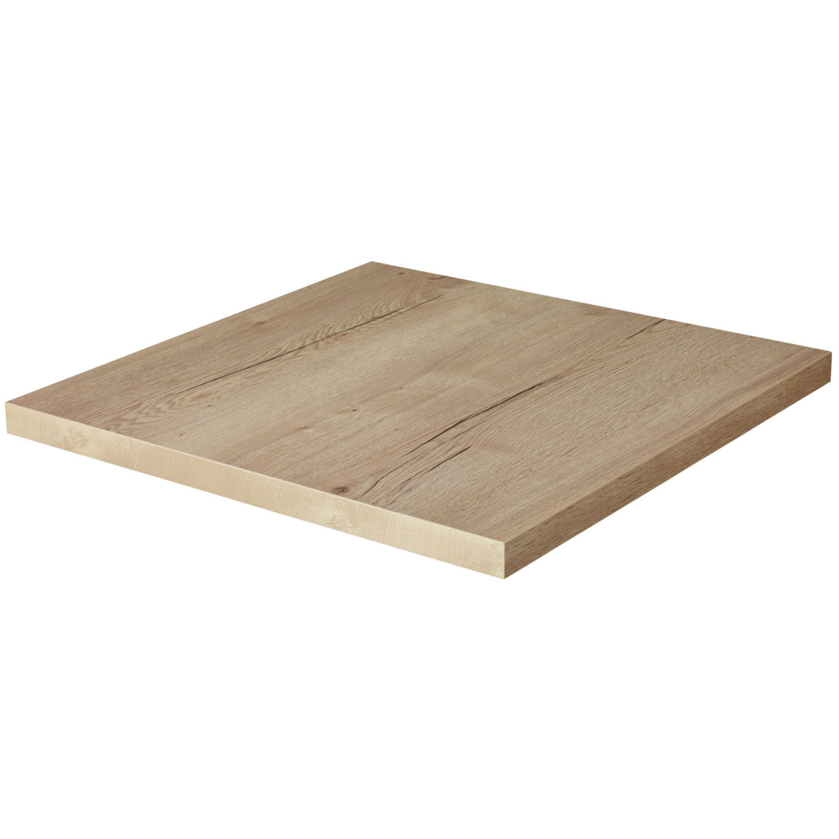 VEGA Indoor-Tischplatte Spesso quadratisch 80x80 cm (LxB); eiche/natur; quadratisch