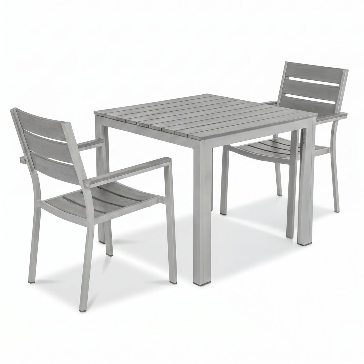 PULSIVA Outdoor-Sitzgruppe Lamero 3-teilig grau/anthrazit