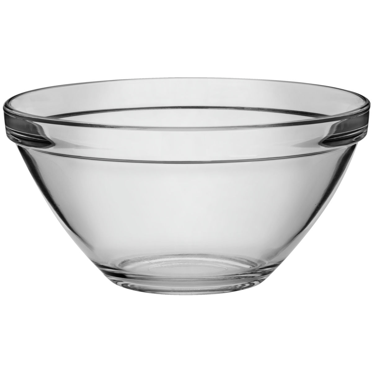 Cuenco de cristal Pompei Bormioli Rocco; 1700ml, 20x10 cm (ØxAt); transparente; redonda; 6 pz. / Paquete