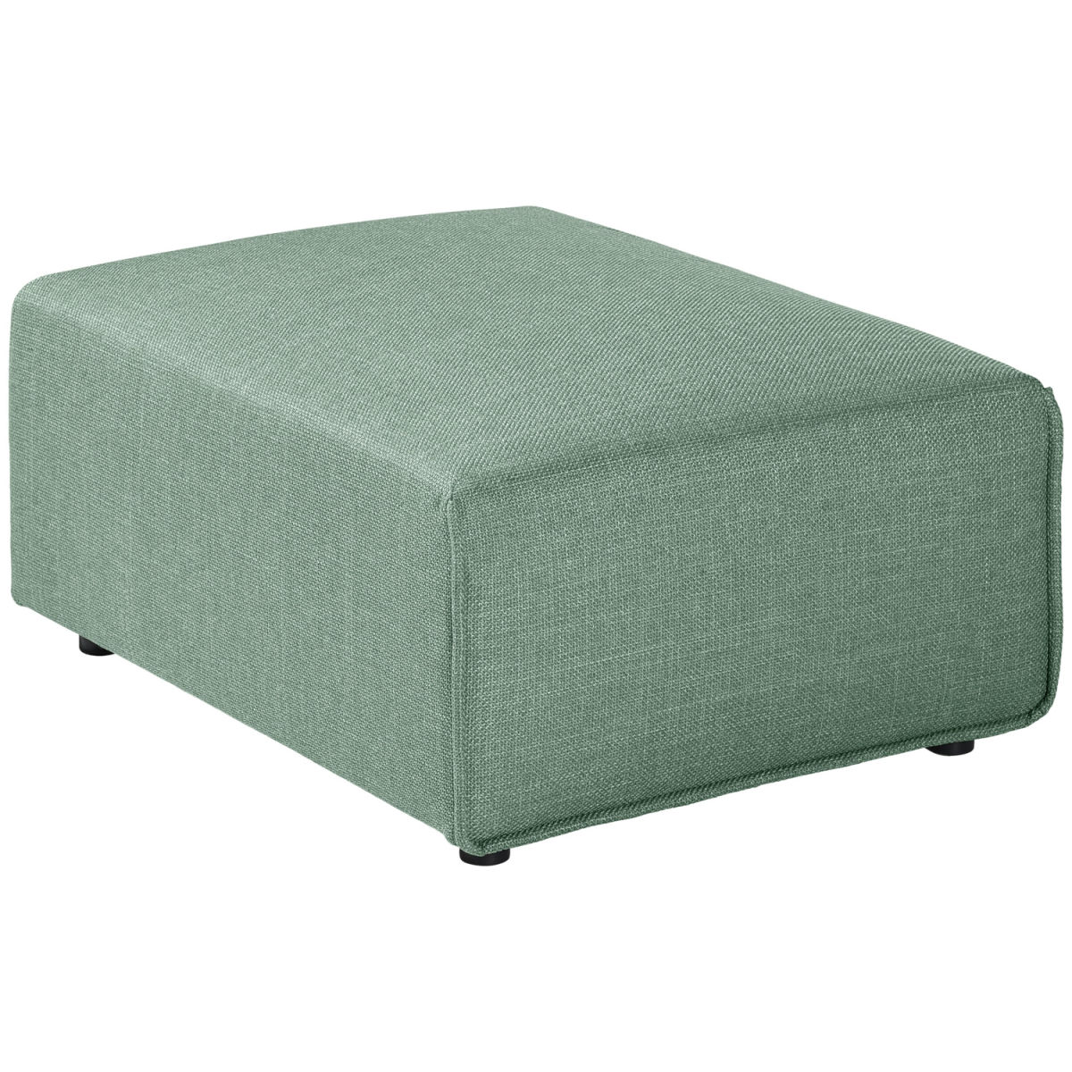 VEGA Hocker für modulares Sofa Belford 71x93x40 cm (BxTxH); Sitz graublau, Gestell schwarz