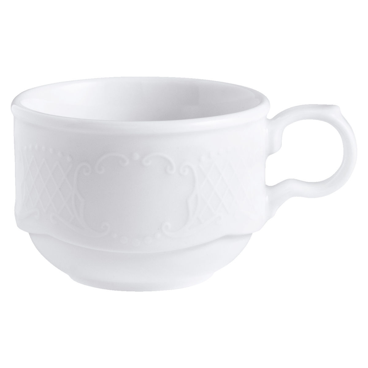 Tazza espresso Minuett VEGA; 100 ml, 7x5 cm (ØxH); bianco; rotonda; 6 pz. / Pacco