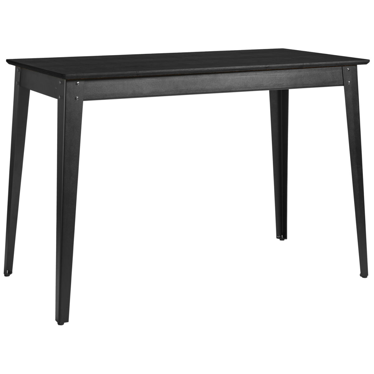 Tavolo alto Acerios VEGA; 160x80x108.5 cm (LxLxH); Piano tavolo nero, struttura nero; rettangolare