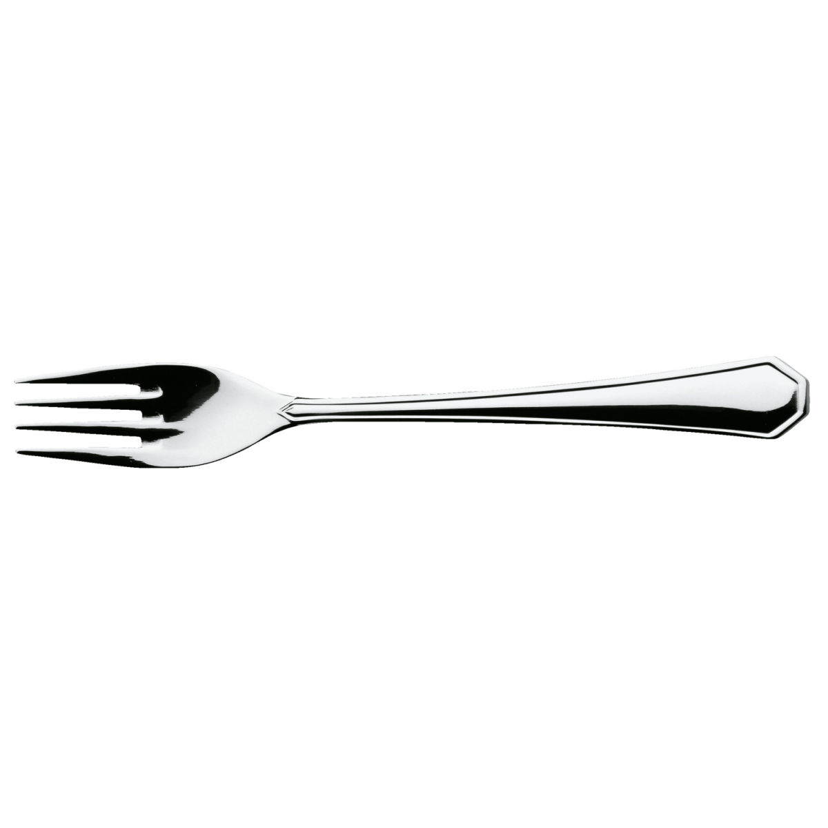 PULSIVA Vorspeisen-/Dessertgabel Tunis Basic 17.7 cm (L); silber, Griff silber; 12 Stück / Pack