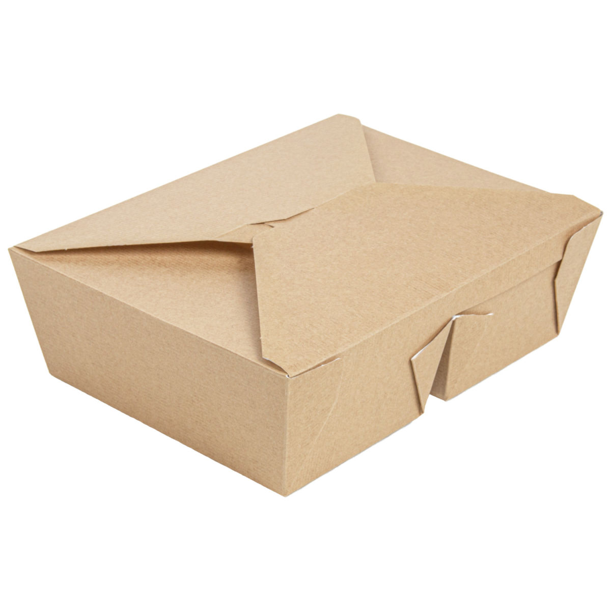 Lunchbox The Pack 2-divisiones 990 + 990 ml The Pack; 1980ml, 19.6x14x6.2 cm (LgxAnxAt); marrón; rectangular; 50 pz. / Paquete