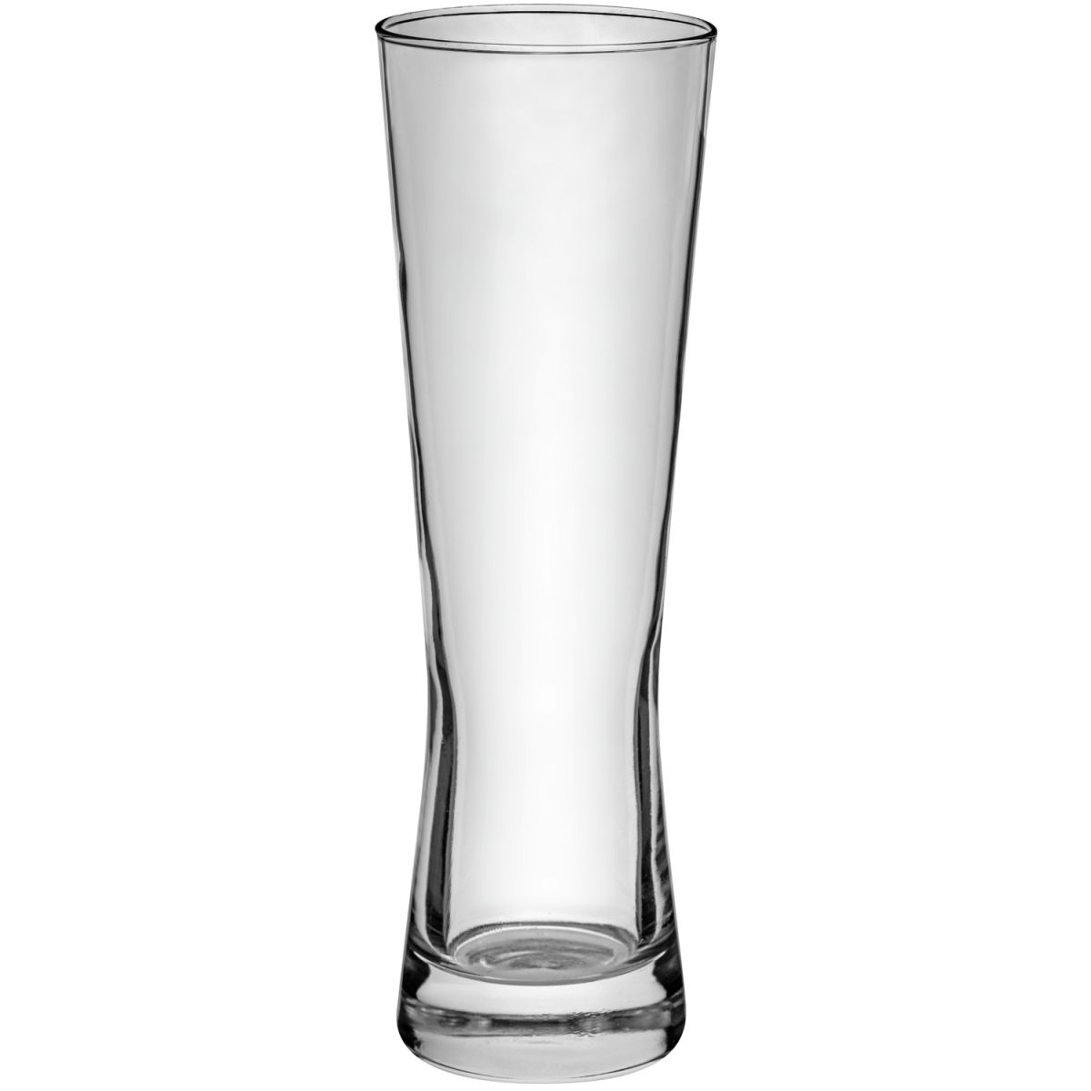 Vaso de cerveza de trigo Monaco Borgonovo; 615ml, 7.9x24.8 cm (ØxAt); transparente; 0.5 l Marca de relleno, 6 pz. / Paquete