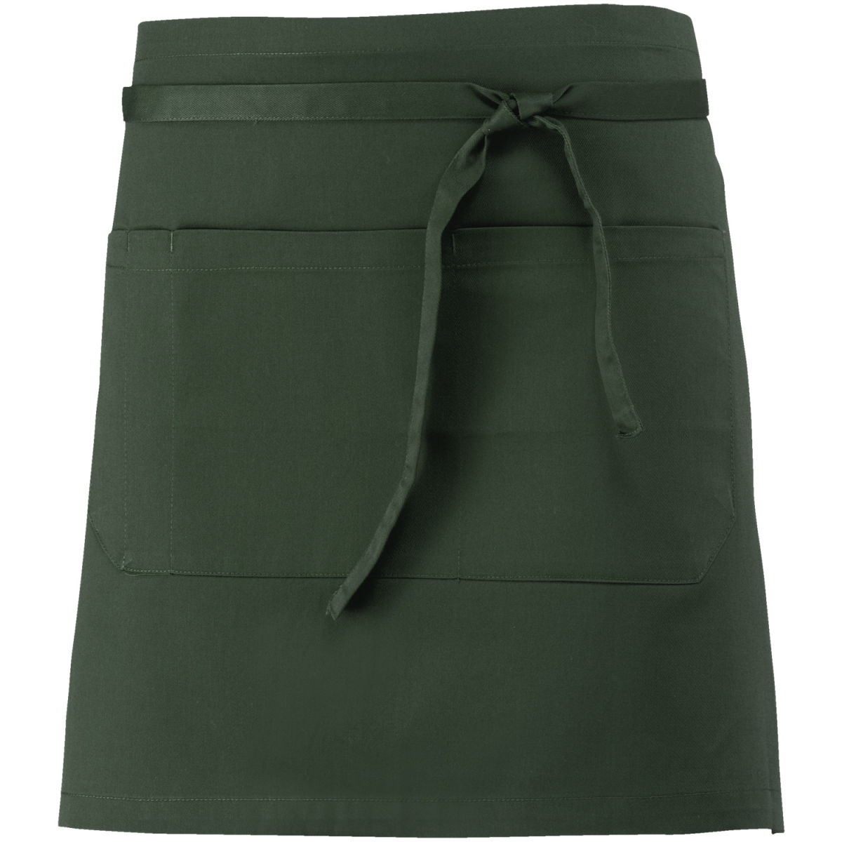 JOBELINE Bistroschort Nando gekleurd 45x80 cm; 45x80 cm (LxB); donker olijf