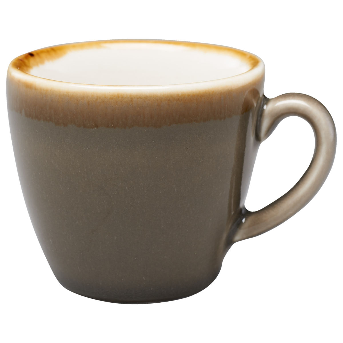Tazzina caffè Glaze 2.0 PULSIVA; 80 ml, 7.8x5.5 cm (ØxH); grigio; rotonda; 6 pz. / Pacco