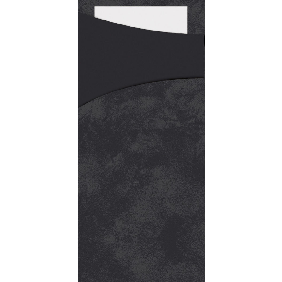 DUNI Servietten-/Bestecktaschen 8.5x19 cm (BxL); schwarz/weiß; 100 Stück / Pack