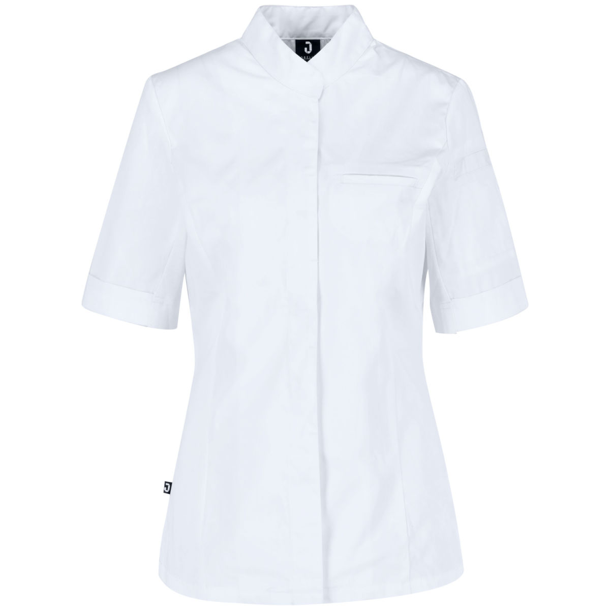 Chaqueta de cocina para mujer Marco manga corta JOBELINE; Talla 36; blanco