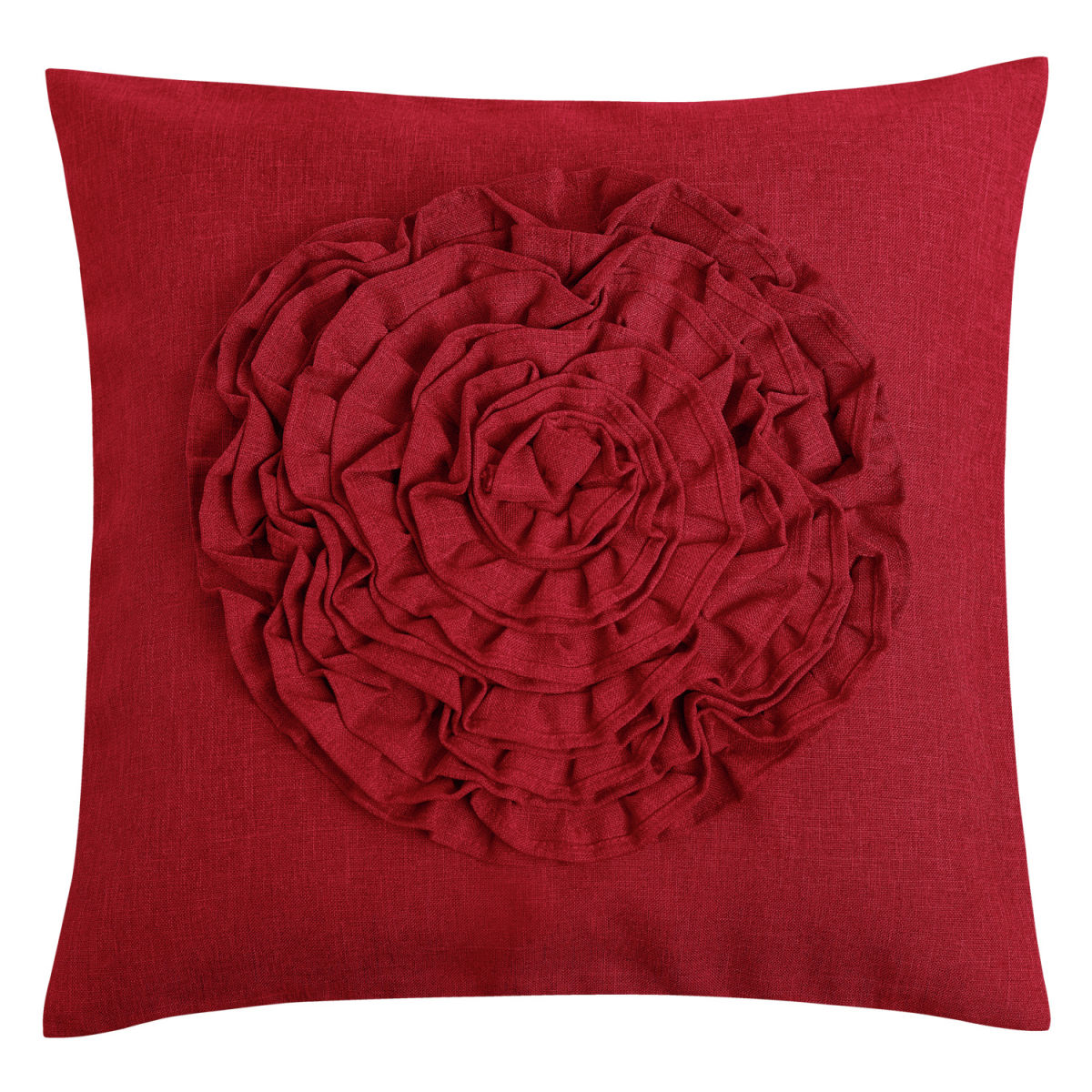 Federa cuscino Flower ERWIN M.; 40x40 cm (LxL); borgogna; rettangolare