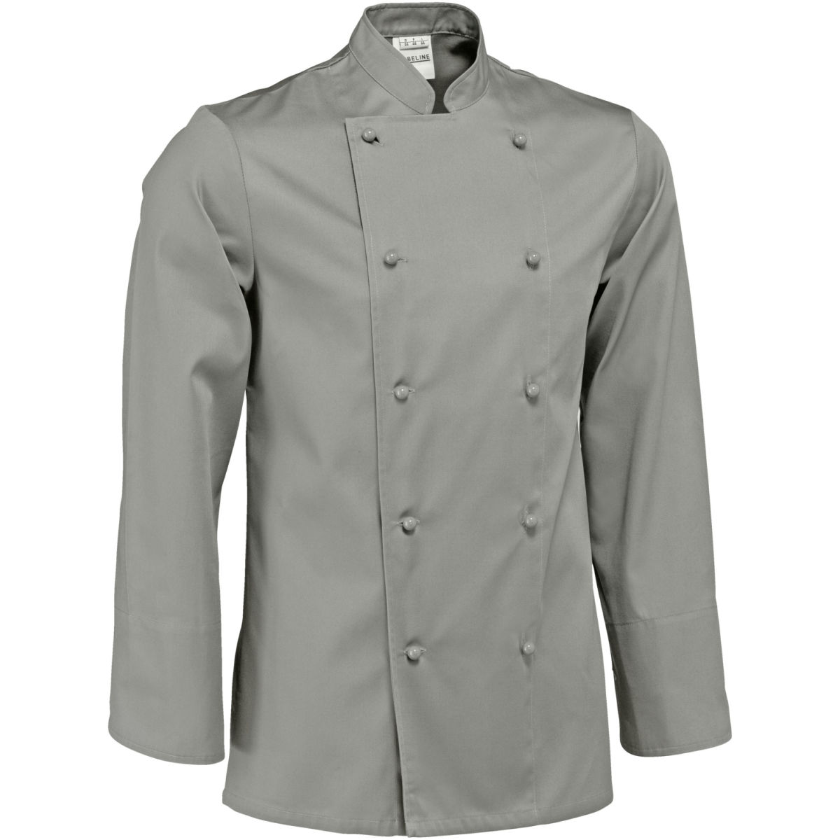 Chaqueta de cocina para hombre Paolo manga larga PULSIVA; Talla 52; gris claro