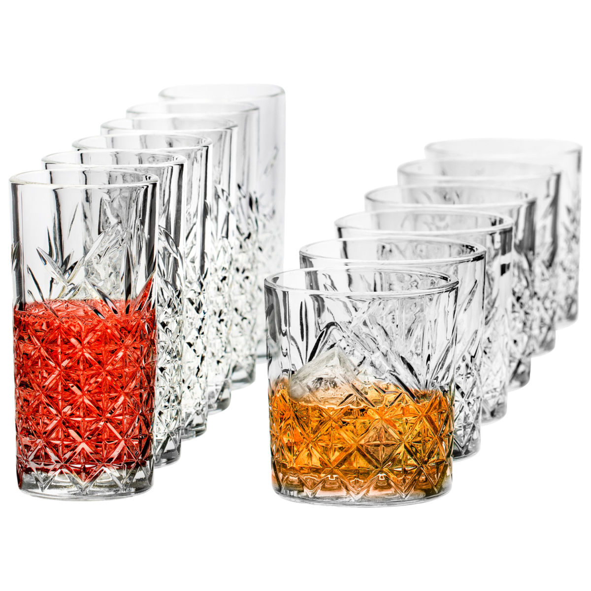 Pasabahçe Gläser-Set Timeless 12-teilig 355 ml, 8.6x9.6 cm (ØxH); transparent