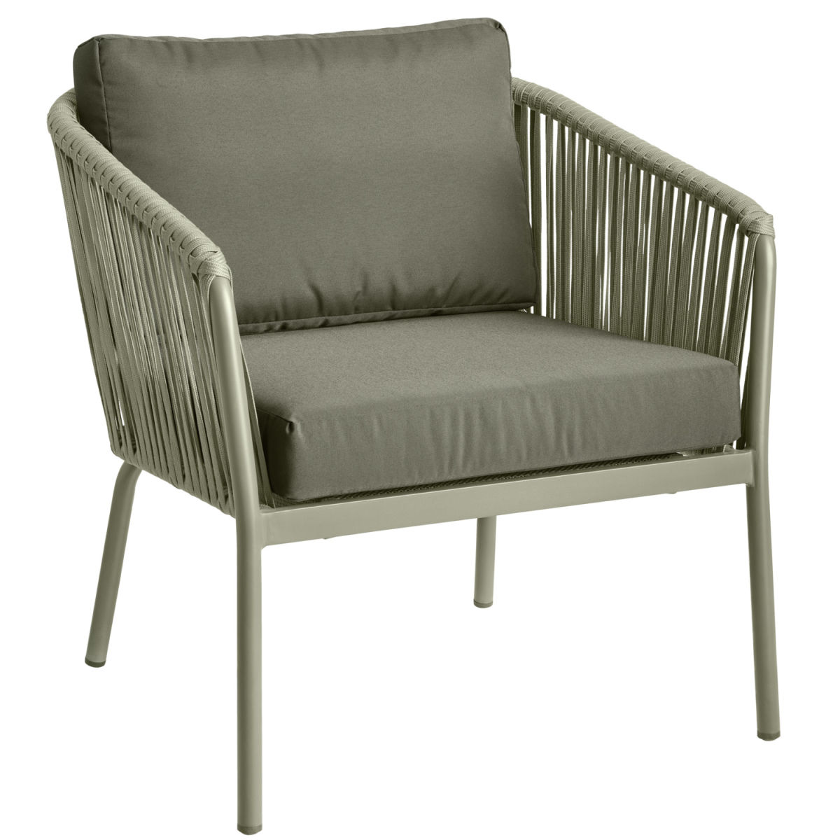 VEGA Outdoor Lounge Sessel Esperia 80x75x79 cm (BxTxH); oliv