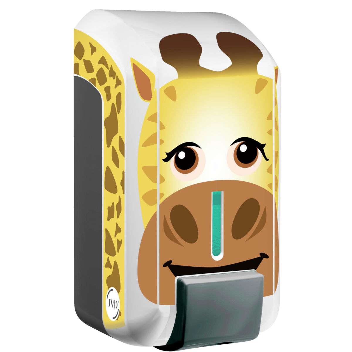Dispenser per sapone Giraffe JVD; 700ml, 11x20.6x10.6 cm (LxHxP); multicolore