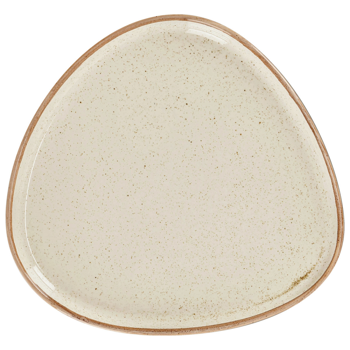 Piatto Sidina organico con bordo VEGA; 20.7x19.5x2 cm (LxLxH); beige; organica; 6 pz. / confezione