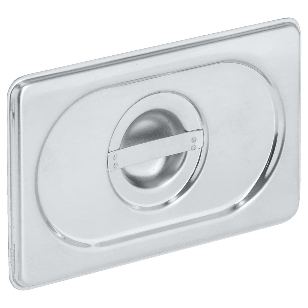 Coperchi Gastronorm Smart senza incavo per cucchiaio 1/9 PULSIVA; Misura GN 1/9, 17.6x10.8 cm (LxL); argento