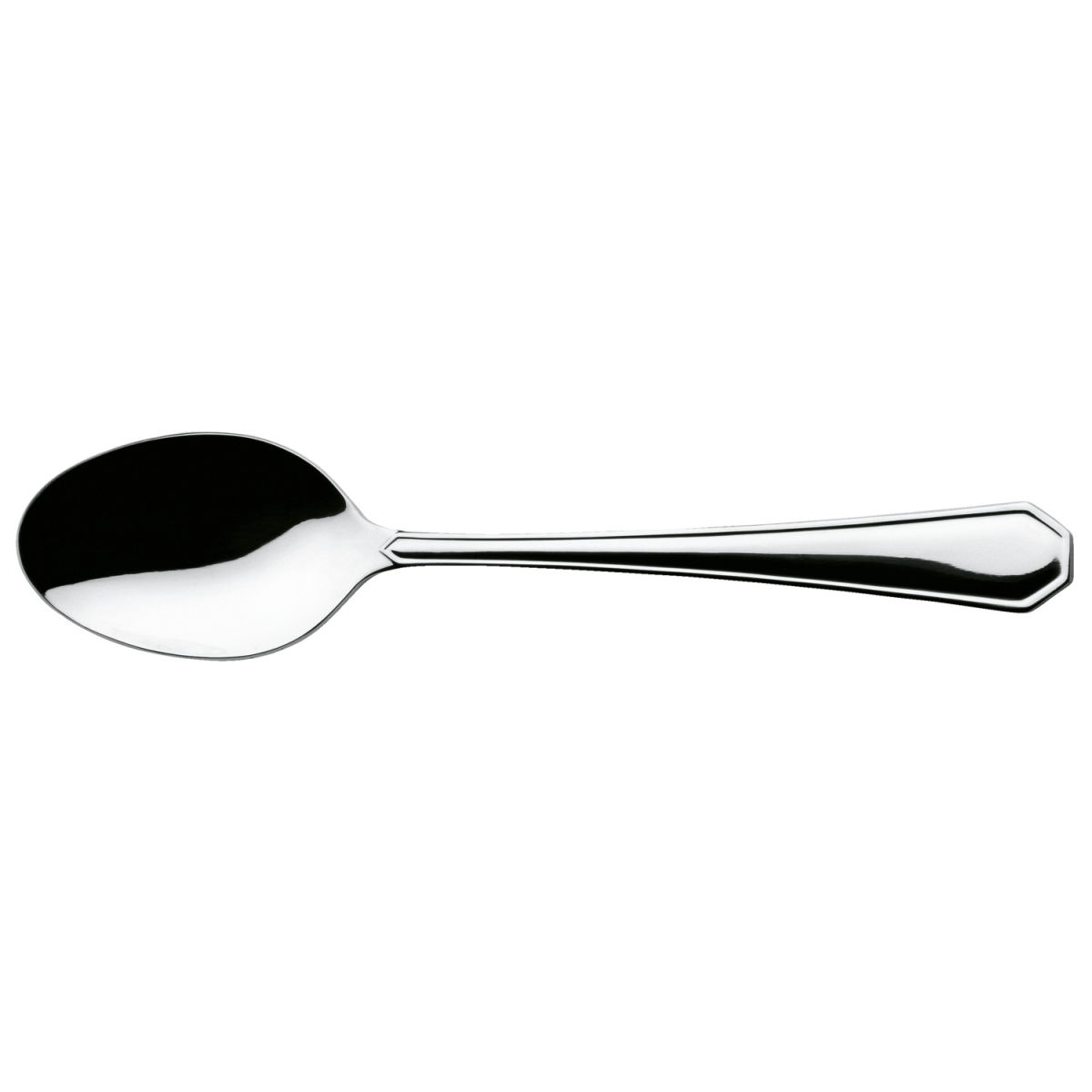 PULSIVA Menülöffel Tunis Basic 19.5 cm (L); silber, Griff silber; 12 Stück / Pack