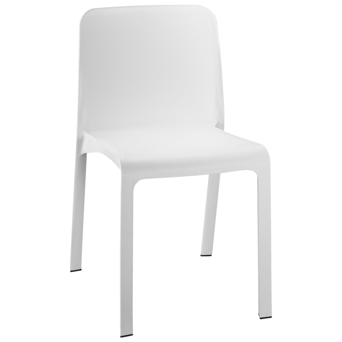 Sedia Dawn PULSIVA; 44x41x80 cm (LxPxH); seduta bianco, struttura bianco; 4 pz. / confezione